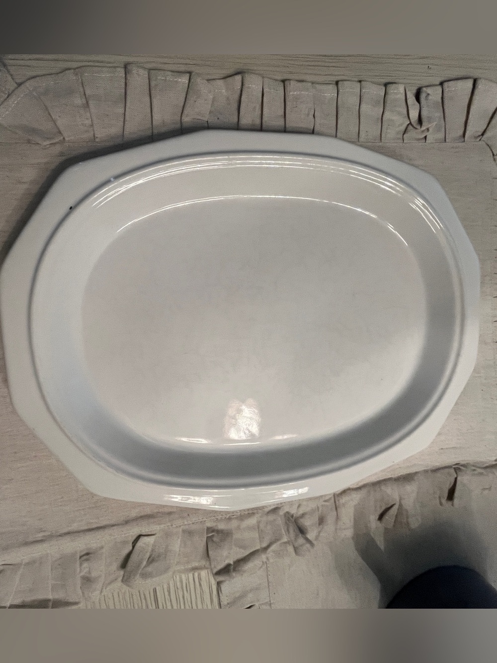 Pfaltzgraff White Oval Serving Platter